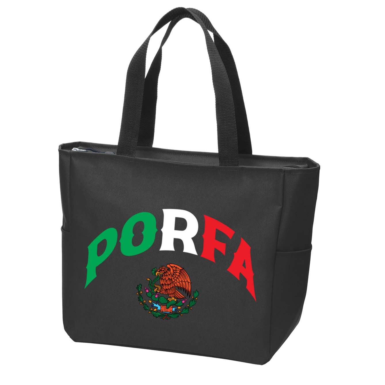 Porfa Flag Zip Tote Bag