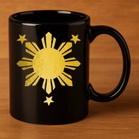 Philippines Flag Pride Filipino Filipina 11oz C Handle Ceramic Mug