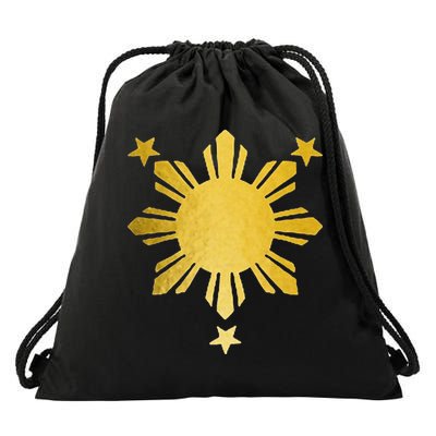 Philippines Flag Pride Filipino Filipina Drawstring Bag
