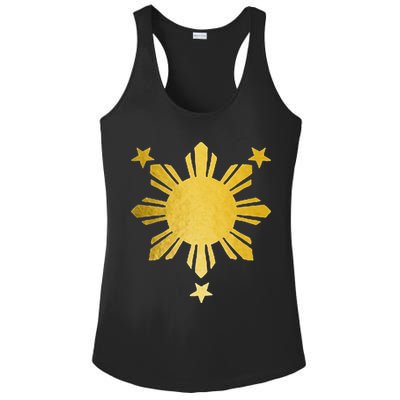 Philippines Flag Pride Filipino Filipina Ladies PosiCharge Competitor Racerback Tank