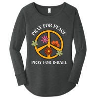 Pray For Peace Pray For Israel Stand For Israel Shalom  Women's Perfect Tri Tunic Long Sleeve Shirt