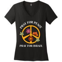 Pray For Peace Pray For Israel Stand For Israel Shalom  Women's V-Neck T-Shirt