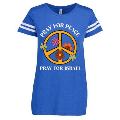 Pray For Peace Pray For Israel Stand For Israel Shalom  Enza Ladies Jersey Football T-Shirt