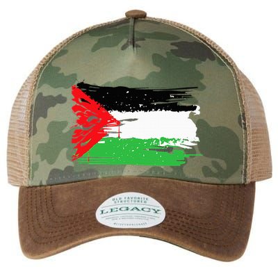 Palestine Flag Legacy Tie Dye Trucker Hat