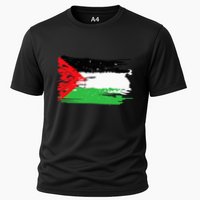 Palestine Flag Cooling Performance Crew T-Shirt