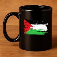 Palestine Flag 11oz C Handle Ceramic Mug