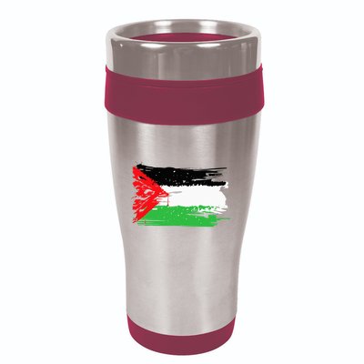 Palestine Flag 16oz Travel Tumbler