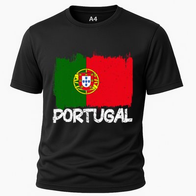 Portugal Flag Cooling Performance Crew T-Shirt