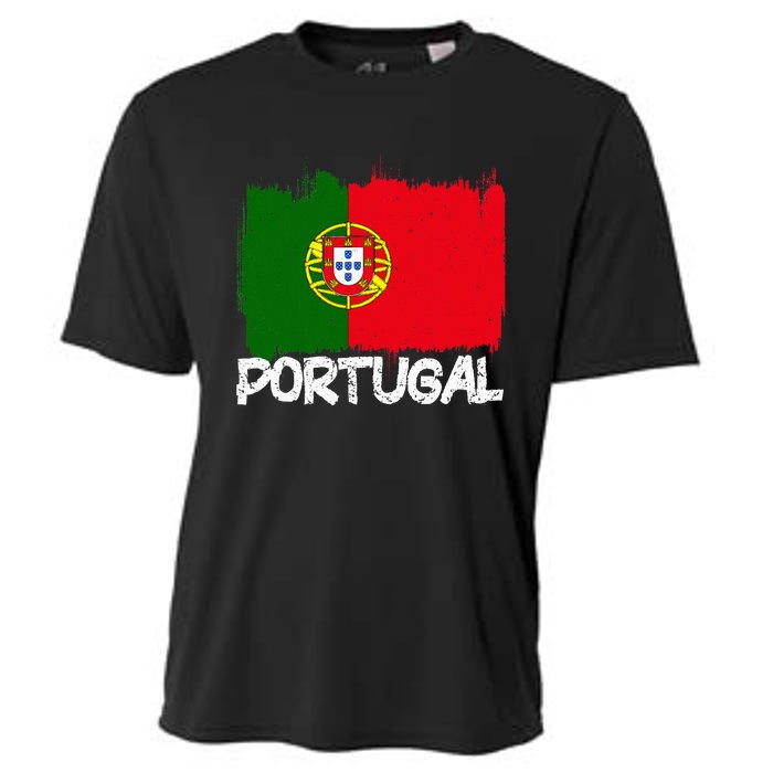 Portugal Flag Cooling Performance Crew T-Shirt