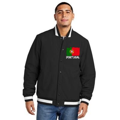 Portugal Flag Insulated Varsity Jacket