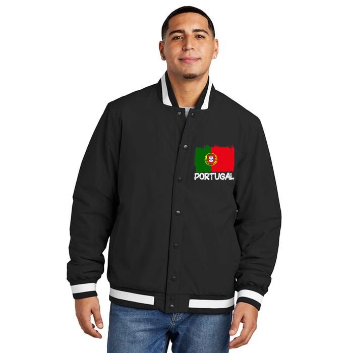 Portugal Flag Insulated Varsity Jacket