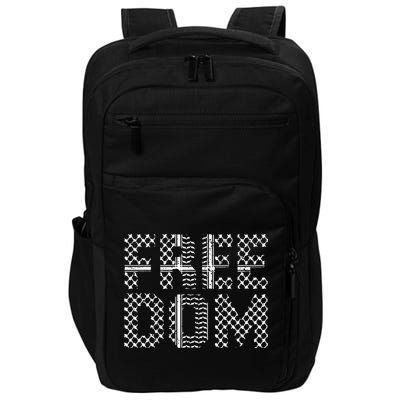 Patriotic Falasteen Palestinian Keffiyah Kuffiyeh Impact Tech Backpack