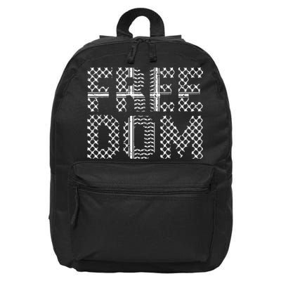 Patriotic Falasteen Palestinian Keffiyah Kuffiyeh 16 in Basic Backpack