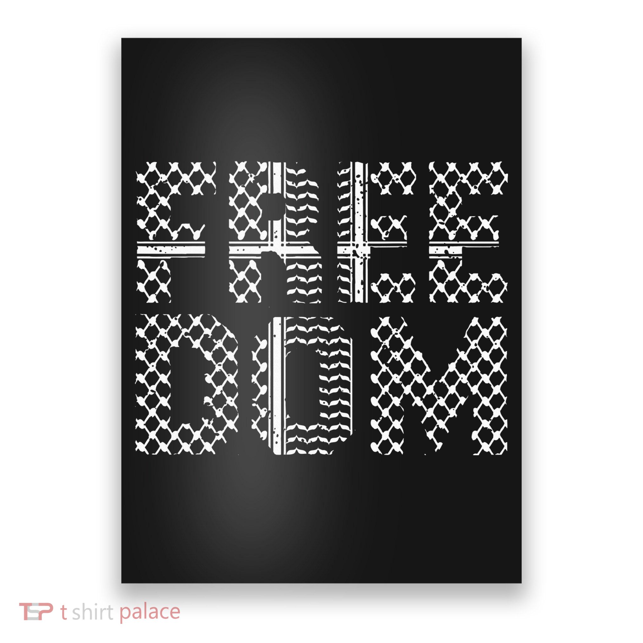 Patriotic Falasteen Palestinian Keffiyah Kuffiyeh Poster