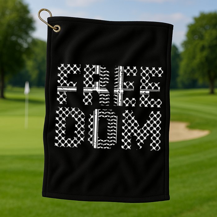 Patriotic Falasteen Palestinian Keffiyah Kuffiyeh Golf Towel