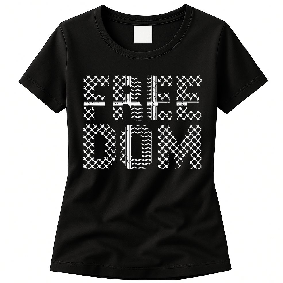 Patriotic Falasteen Palestinian Keffiyah Kuffiyeh Womens T-Shirt