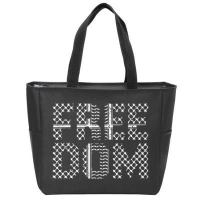 Patriotic Falasteen Palestinian Keffiyah Kuffiyeh Zip Tote Bag