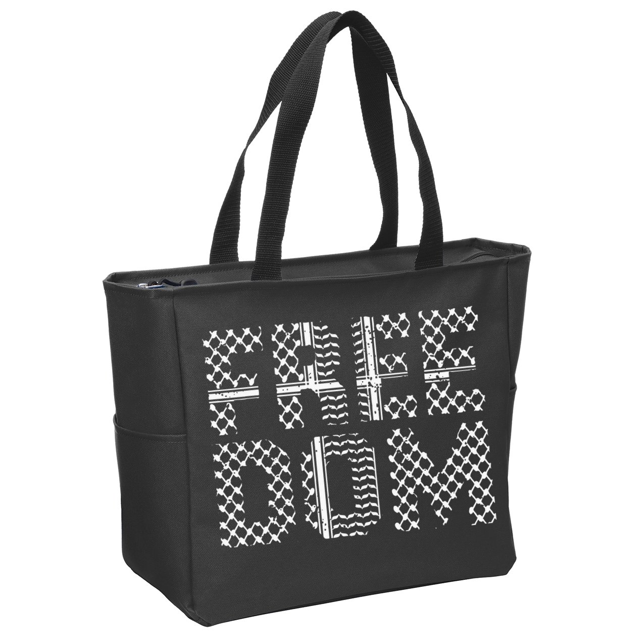 Patriotic Falasteen Palestinian Keffiyah Kuffiyeh Zip Tote Bag