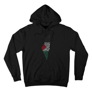 Palestine Free Palestine in Arabic Free Gaza Palestine Flag Hoodie