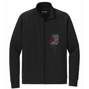 Palestine Free Palestine in Arabic Free Gaza Palestine Flag Stretch Full-Zip Cadet Jacket