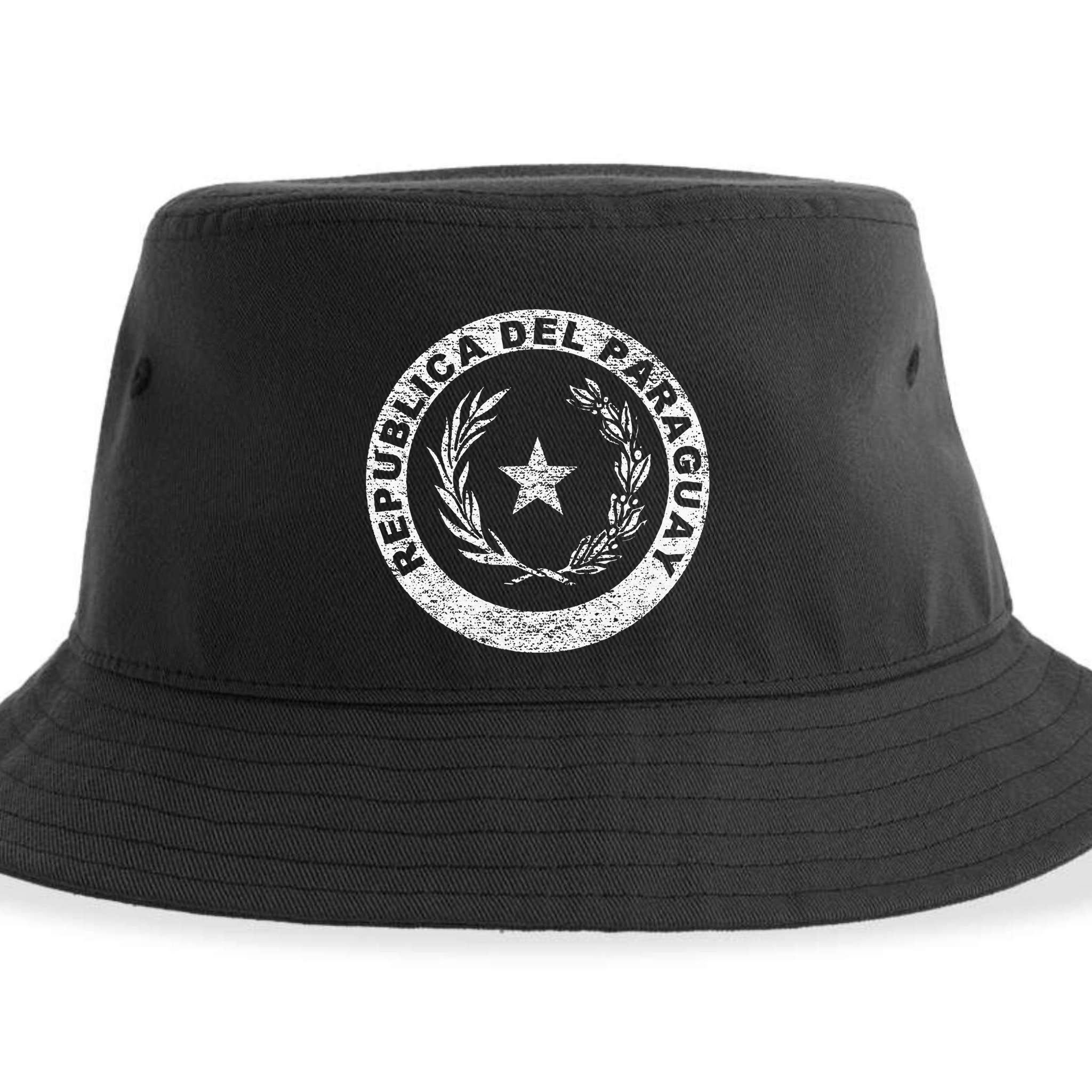 Paraguay Flag Paraguayan Seal Asuncion Sustainable Bucket Hat