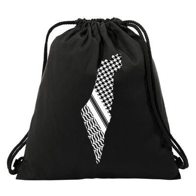Palestine Free Palestine Free Gaza Palestine Flag Drawstring Bag