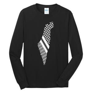 Palestine Free Palestine Free Gaza Palestine Flag Tall Long Sleeve T-Shirt