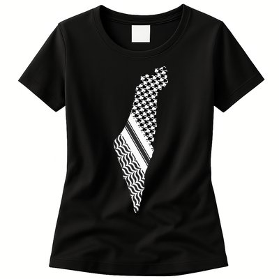 Palestine Free Palestine Free Gaza Palestine Flag Womens T-Shirt