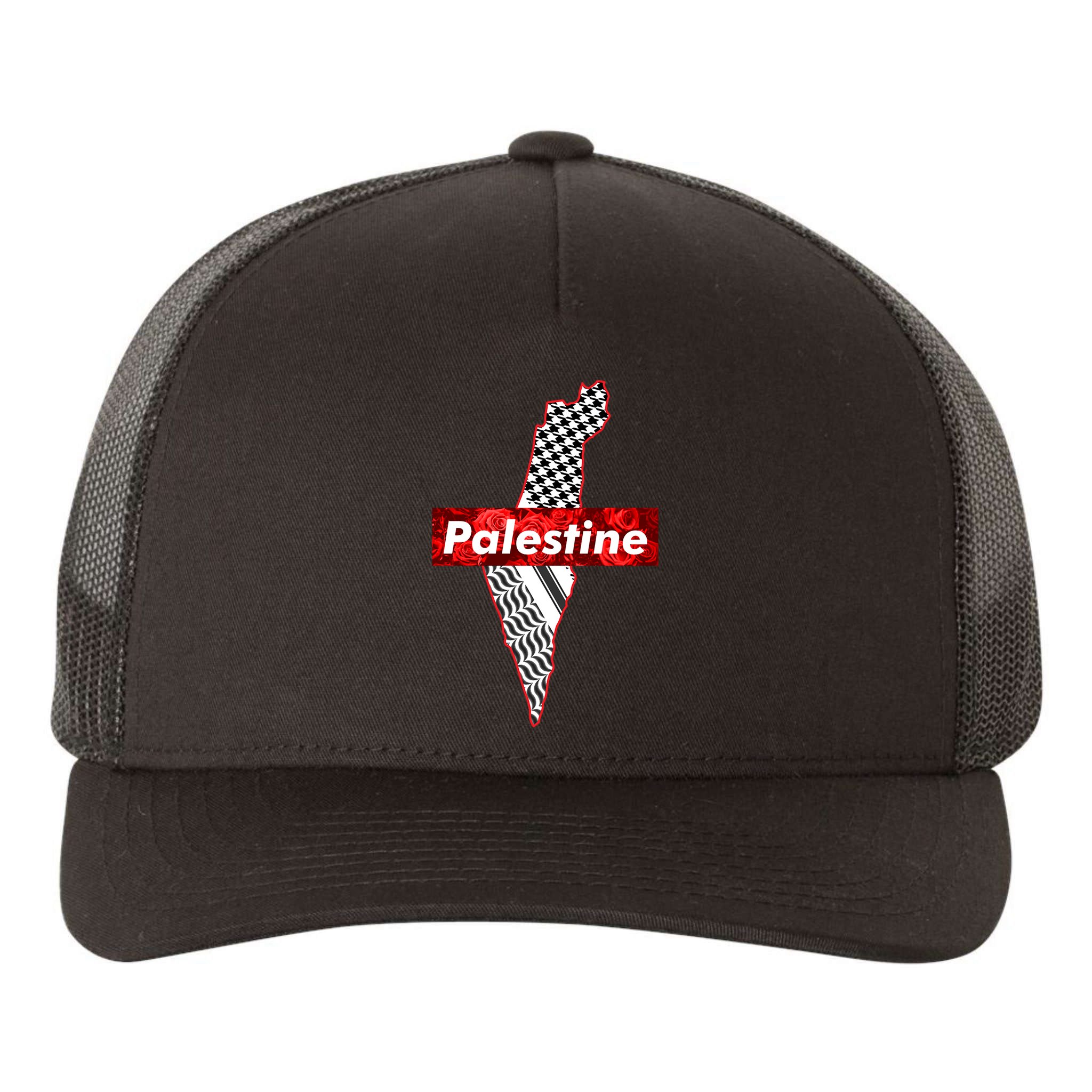 Palestine Free Palestine Free Gaza Palestine Flag Arabic Cool Gift Yupoong Adult 5-Panel Trucker Hat