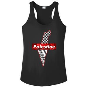 Palestine Free Palestine Free Gaza Palestine Flag Arabic Cool Gift Ladies PosiCharge Competitor Racerback Tank