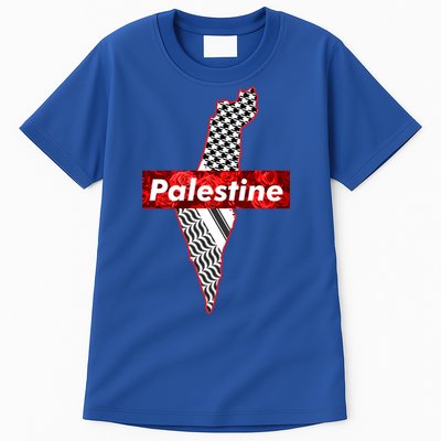 Palestine Free Palestine Free Gaza Palestine Flag Arabic Cool Gift Tall T-Shirt