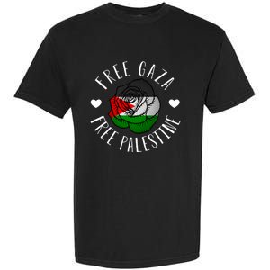 Palestine Free Palestine Free Gaza Palestine Flag Arabic Garment-Dyed Heavyweight T-Shirt