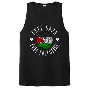 Palestine Free Palestine Free Gaza Palestine Flag Arabic PosiCharge Competitor Tank