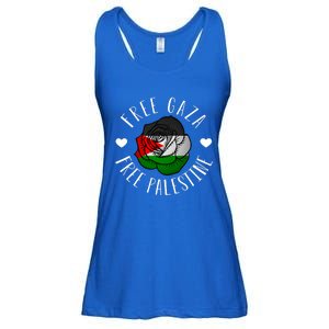 Palestine Free Palestine Free Gaza Palestine Flag Arabic Ladies Essential Flowy Tank