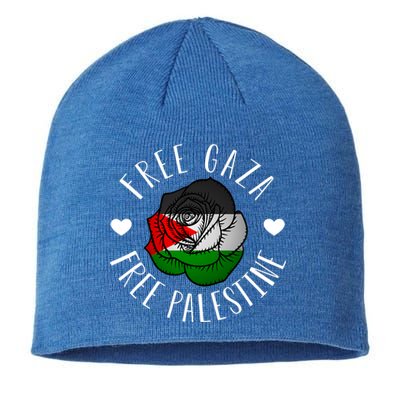 Palestine Free Palestine Free Gaza Palestine Flag Arabic Sustainable Beanie