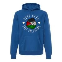 Palestine Free Palestine Free Gaza Palestine Flag Arabic Premium Hoodie