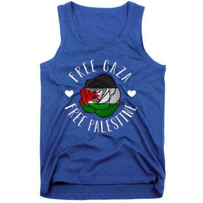 Palestine Free Palestine Free Gaza Palestine Flag Arabic Tank Top