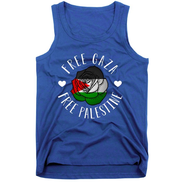 Palestine Free Palestine Free Gaza Palestine Flag Arabic Tank Top