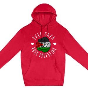 Palestine Free Palestine Free Gaza Palestine Flag Arabic Premium Pullover Hoodie