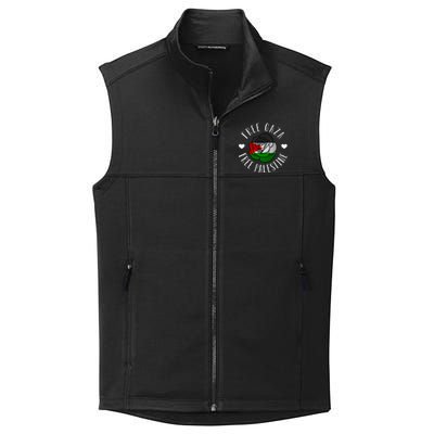 Palestine Free Palestine Free Gaza Palestine Flag Arabic Collective Smooth Fleece Vest