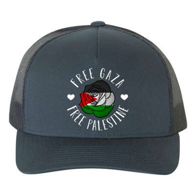 Palestine Free Palestine Free Gaza Palestine Flag Arabic Yupoong Adult 5-Panel Trucker Hat