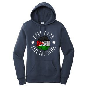 Palestine Free Palestine Free Gaza Palestine Flag Arabic Women's Pullover Hoodie