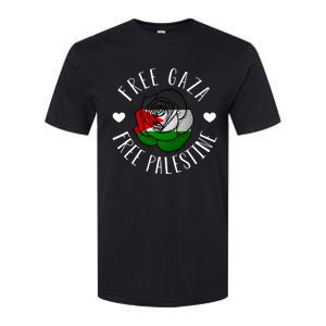 Palestine Free Palestine Free Gaza Palestine Flag Arabic Softstyle CVC T-Shirt