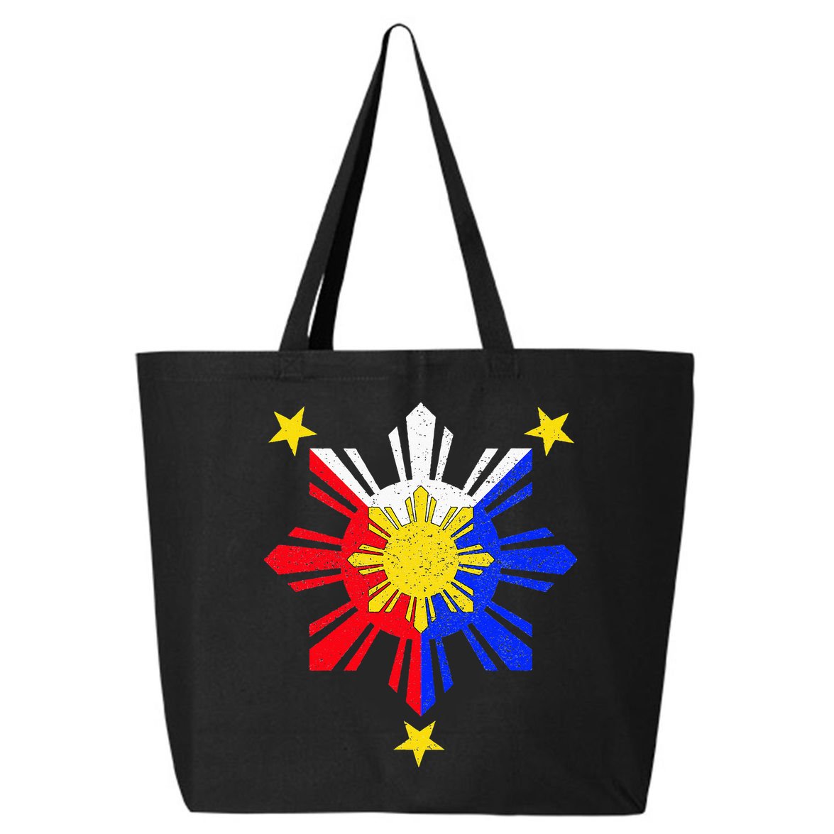 Pinoy Filipino Philippine Flag Sun 25L Jumbo Tote