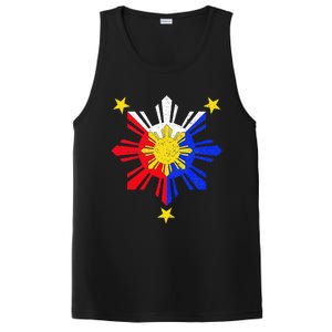 Pinoy Filipino Philippine Flag Sun PosiCharge Competitor Tank