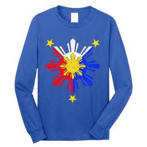 Pinoy Filipino Philippine Flag Sun Long Sleeve Shirt