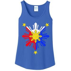 Pinoy Filipino Philippine Flag Sun Ladies Essential Tank