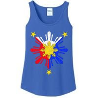 Pinoy Filipino Philippine Flag Sun Ladies Essential Tank