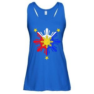 Pinoy Filipino Philippine Flag Sun Ladies Essential Flowy Tank