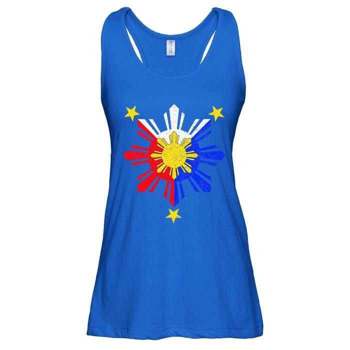 Pinoy Filipino Philippine Flag Sun Ladies Essential Flowy Tank